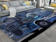 Printed canvas van head style large hook rug kit, finished product can be used for home display, home decoration or DIY rug.