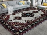 Printed canvas vintage pattern style large hook rug kit, finished product can be used for home display, home decoration or DIY rug.